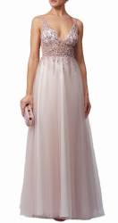 Aria Pink Beaded Gown SALE